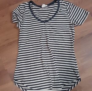 Stripped Tunic Top